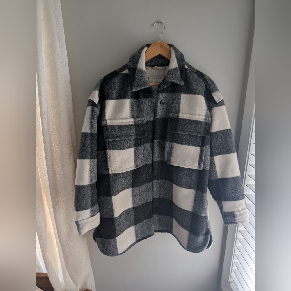 Abercrombie Buffalo Plaid Coat/Shacket